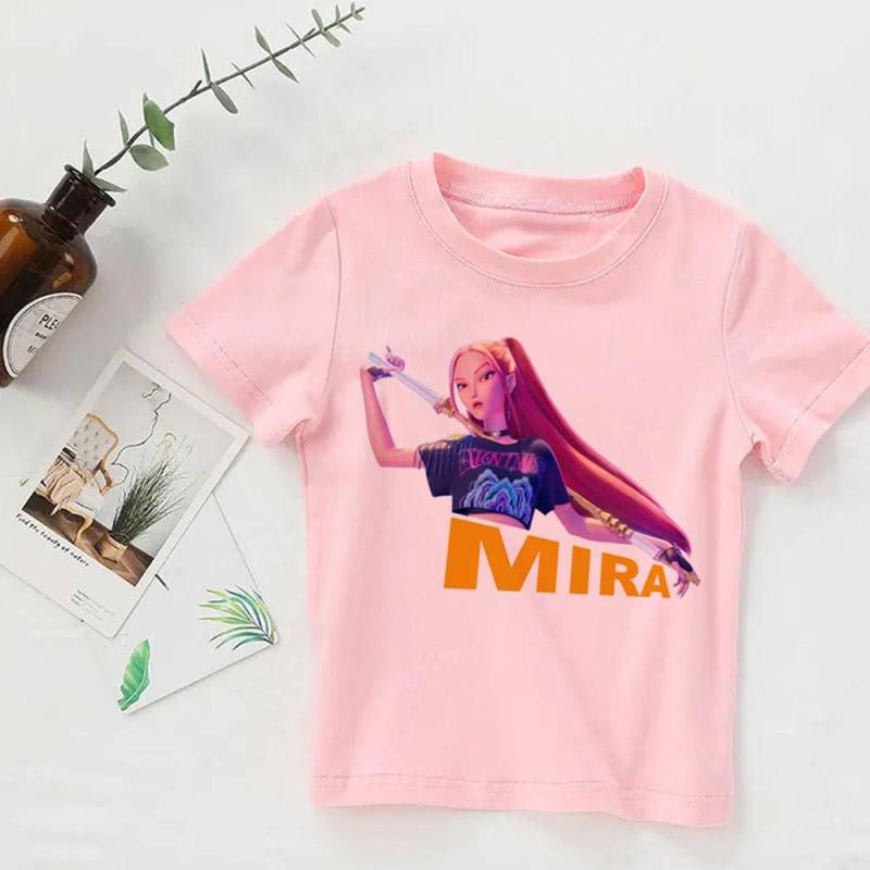 Derpy Tiger Kpop Demon Hunters Shirt für Kinder Baby Mädchen Junge T-Shirt Niedlich Tiger Cartoon Kleidung 2025 Heißer Filmdruck Weich 140 von Joom DACH