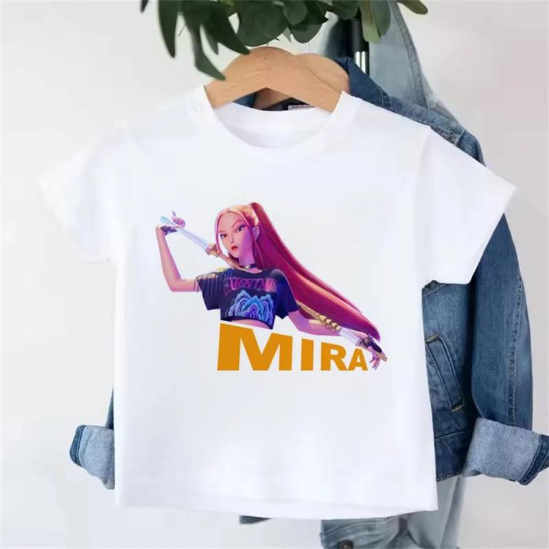 Derpy Tiger Kpop Demon Hunters Shirt für Kinder Baby Mädchen Junge T-Shirt Niedlich Tiger Cartoon Kleidung 2025 Heißer Filmdruck Weich 150 von Joom DACH