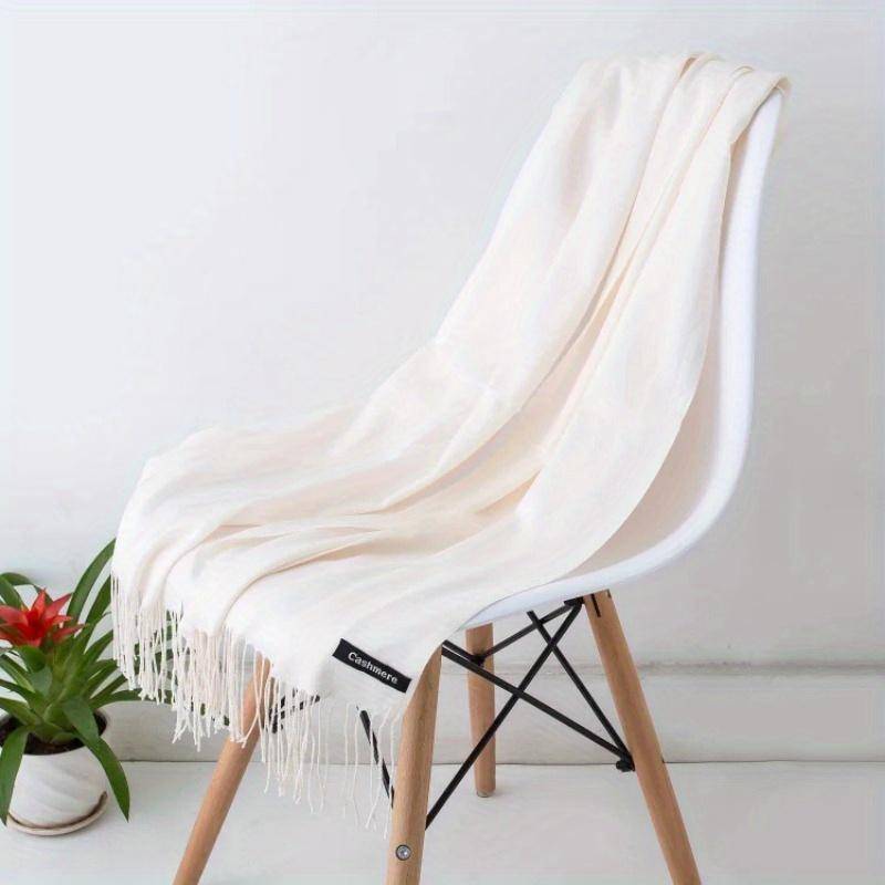 Desgine Marke Solide Frauen Kaschmir Schal Herbst Winter Warme Tücher Wraps männer Pashmina Quasten Schals Weibliche von Joom DACH