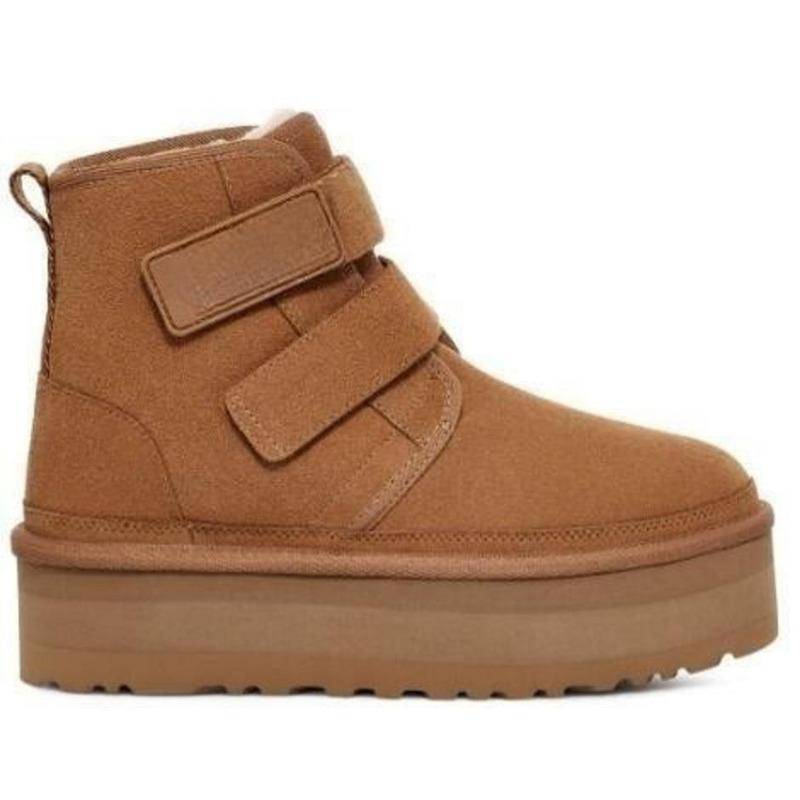 Designer Cowboy Winterschuh Pelz Schnee Stiefeletten Frauen Männer klassische Mini Luxusmarke Dame Mann High Heels Plattform Spitze Schuh 37 von Joom DACH