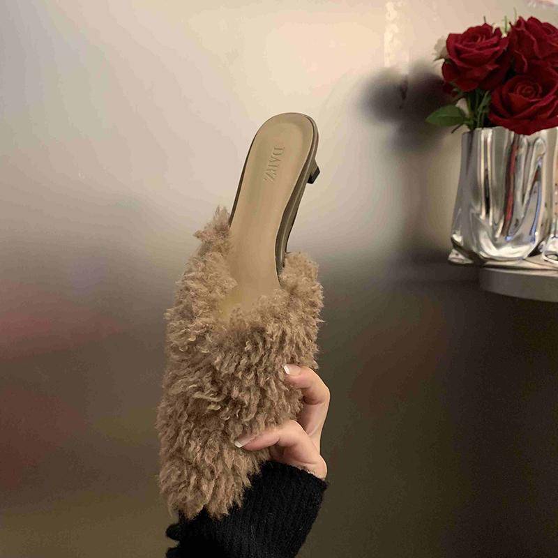 Designer Spitzschuh Damen Cord Pantoletten Hausschuhe Mode Flache Slipper Lässige Damen Slides Schuhe mit niedrigem Absatz 40 khaki Designer Spitzschuh Damen Cord Pantoletten Hausschuhe Mode Flache Slipper Lässige Damen Slides Schuhe mit niedrigem Absatz 40 khaki von Joom DACH
