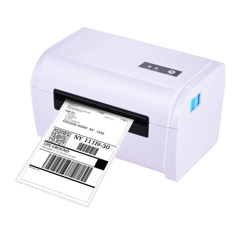 Desktop-Thermo-Etikettendrucker für 4x6-Versandpaket-Etikettendrucker, 160 mm/s Hochgeschwindigkeits-USB und BT USB connect US weiß von Joom DACH