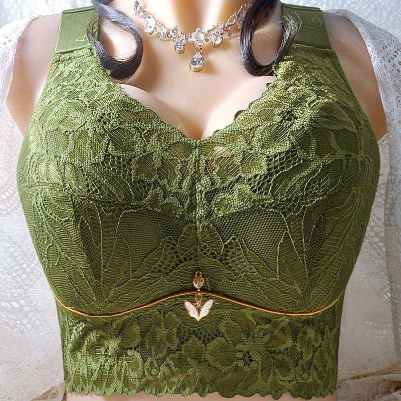 Dessous Damen Dünn Seite Retraktion Seite Milch Sammeln BH Anpassung Typ 40/90E armee grüne von Joom DACH