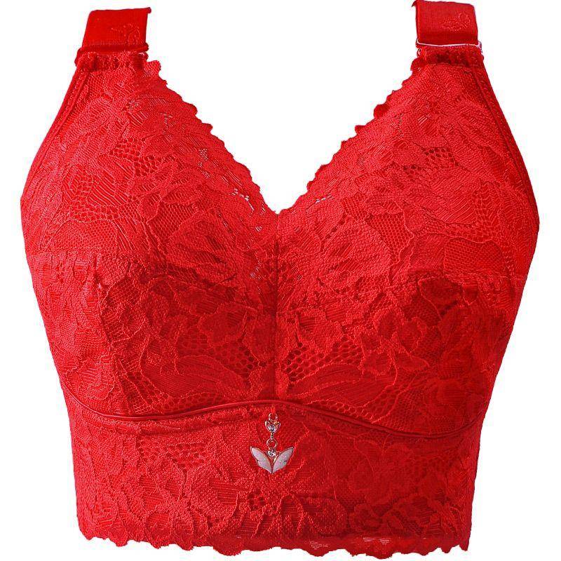 Dessous Damen Dünn Seite Retraktion Seite Milch Sammeln BH Anpassung Typ 50/115E rot von Joom DACH