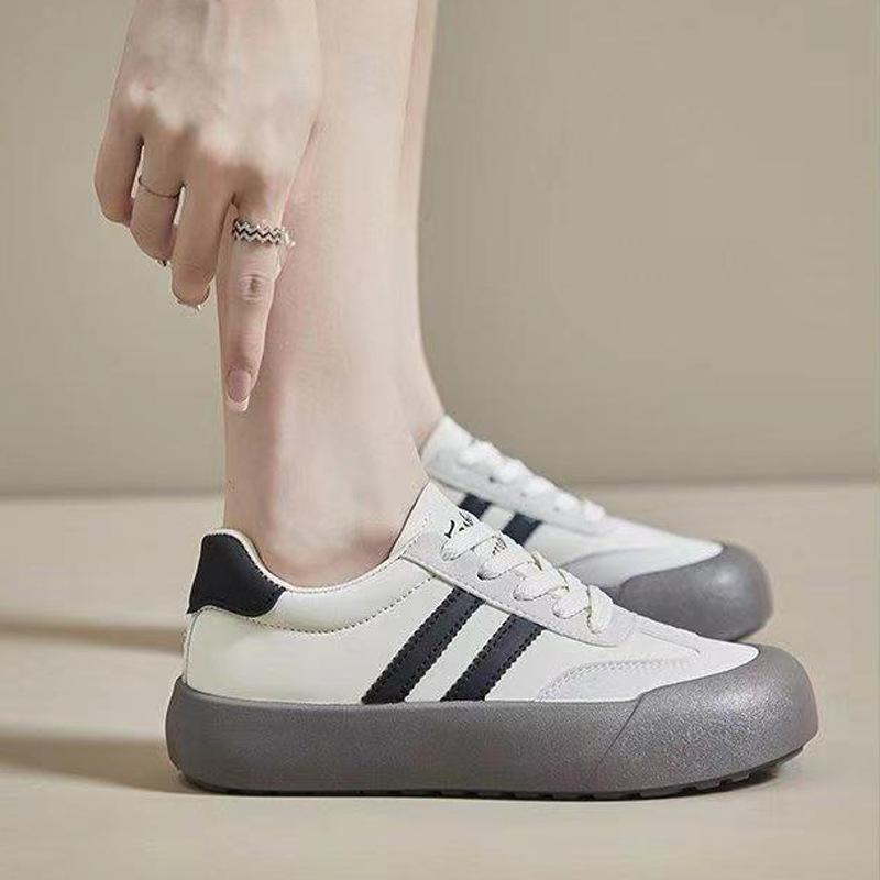 Deutsche Trainingsschuhe Damen Neue Frühling und Herbst Plateau Schuhe Weiße Schuhe Sport Damen Schuhe Lässige Retro Board Schuhe Damen 40 von Joom DACH