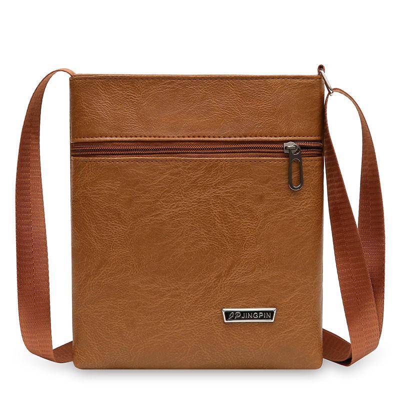 Diagonale Umhängetasche für Herren, modisch und lässig, für die Arbeit, zum Wechseln des Telefons, Herrentasche khaki von Joom DACH