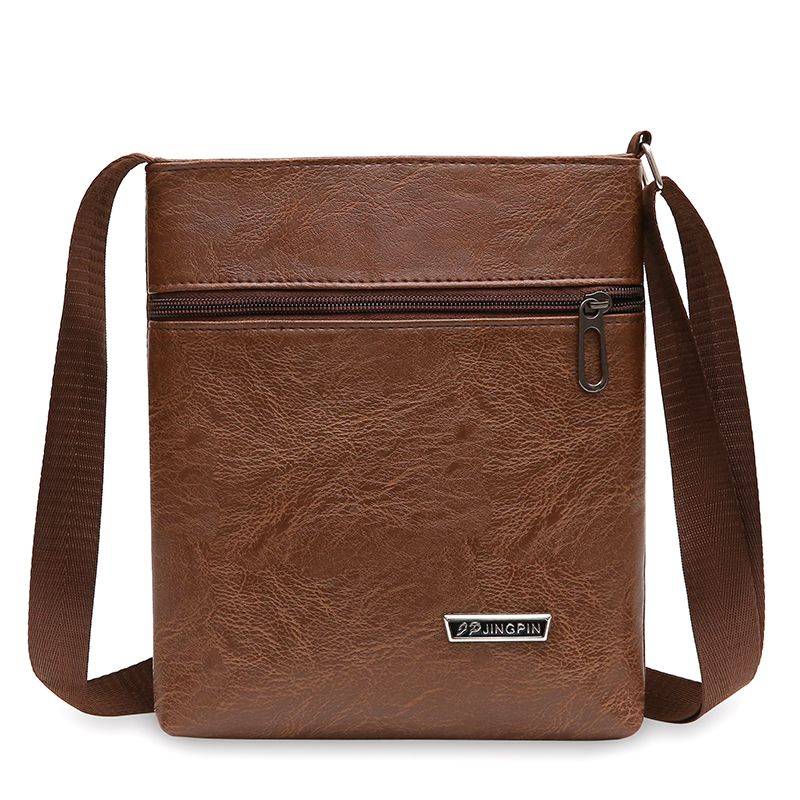 Diagonale Umhängetasche für Herren, modisch und lässig, für die Arbeit, zum Wechseln des Telefons, Herrentasche hellbraune von Joom DACH