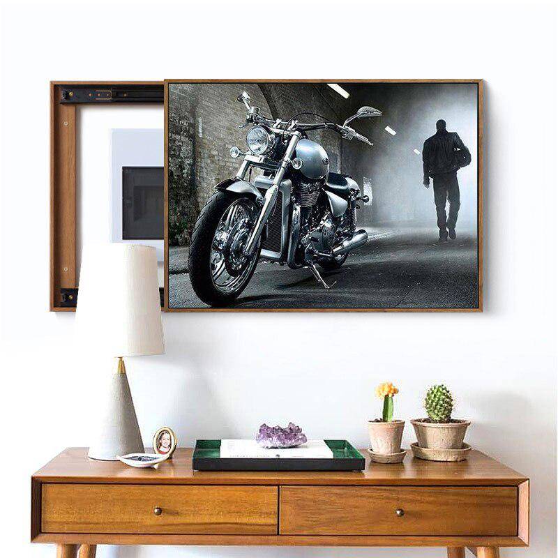 Diamant-Gemälde, Kreuzstich, volle Handarbeit, Diy-Diamant-Stickerei, Motorrad-Mann, Weihnachten 20X30CM von Joom DACH