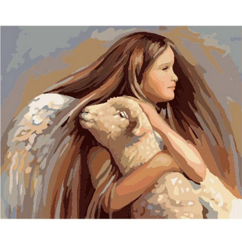 Diamant-Gemälde voller Bohrer Mädchen und erziehen 5D-Diamant-Stickerei-Gemälde zum Selbermachen 20X30CM von Joom DACH