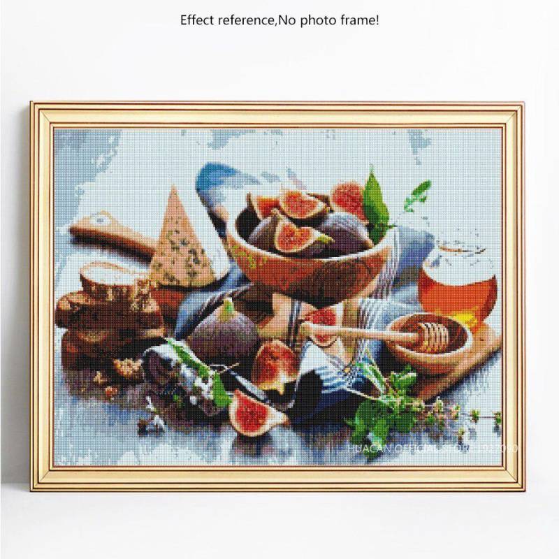 Diamant-Gemälde voller Display-Küchen-Stickerei, Gewürzbilder von Strasssteinen 20X30 von Joom DACH