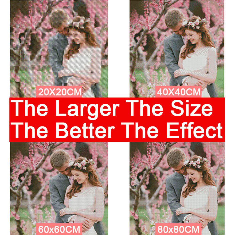 Diamant-Gemälde voller runder Bohrer, Weihnachten, Diamant-Stickerei, Kreuzstich 20X30CM von Joom DACH