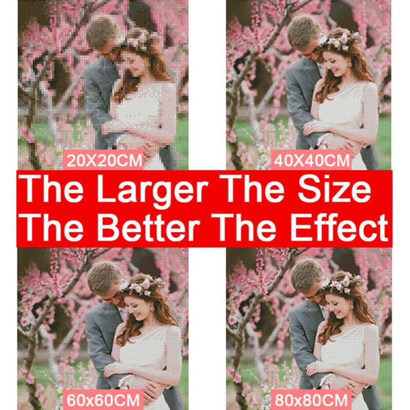 Diamant-Gemälde voller runder Bohrer, Weihnachten, Diamant-Stickerei, Kreuzstich 20X30CM von Joom DACH