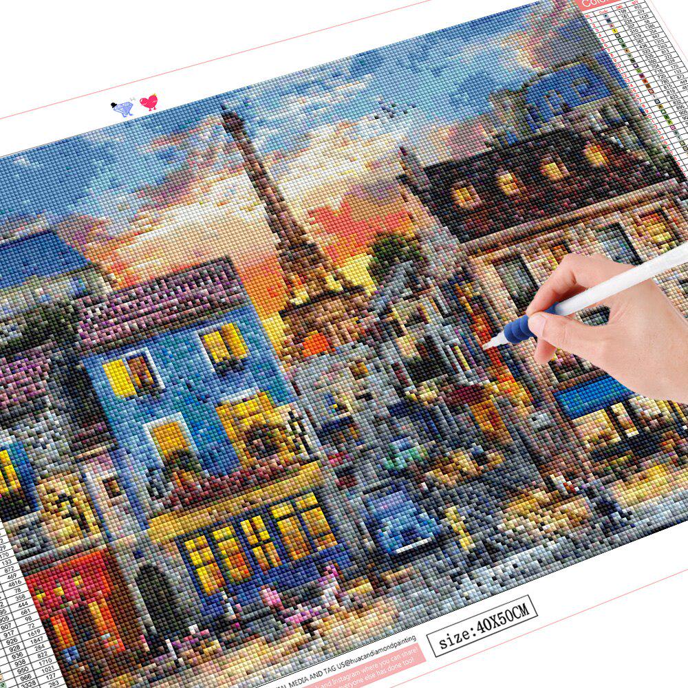 Diamant-Malerei, Landschaft, Heimdekoration, Stickerei, Strass-Bild, Handarbeitsset, Ankunft 20X30CM von Joom DACH