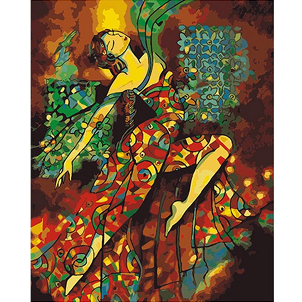 Diamant-Mosaik-Cartoon-Frau Bild von Strasssteinen 5D-Diamant-Gemälde 20X30CM von Joom DACH