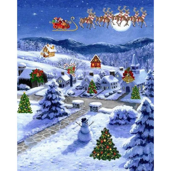 Diamant-Stickerei, DIY 5D-Diamant-Gemälde, handgefertigt, voller Bohrer, Kreuzstich, Kunsthandwerk, Heimdekoration 30x40CM von Joom DACH