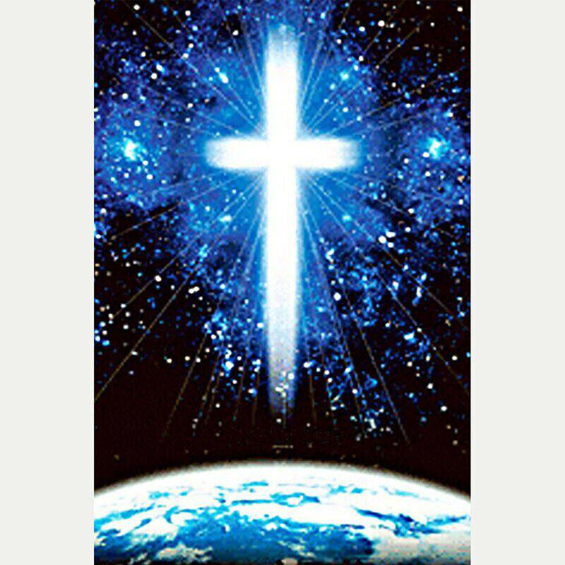 Diamant-Stickerei, christliches Kreuz, DIY-Diamantgemälde, Diamant-Mosaik, Bilder, Heimdekoration 20X30CM von Joom DACH