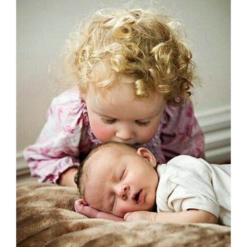 Diamant Stickerei Baby Liebhaber Diy Diamant Malerei Strass Eingefügt Quadrat Bohrer Harz Wand Aufkleber Für Kinderzimmer 20X30CM von Joom DACH