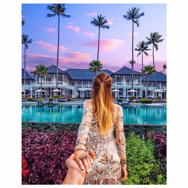 Diamant Stickerei Kreuzstich Straße Diamant Malerei Landschaft 5D DIY Bilder Handwerk 20X30CM von Joom DACH