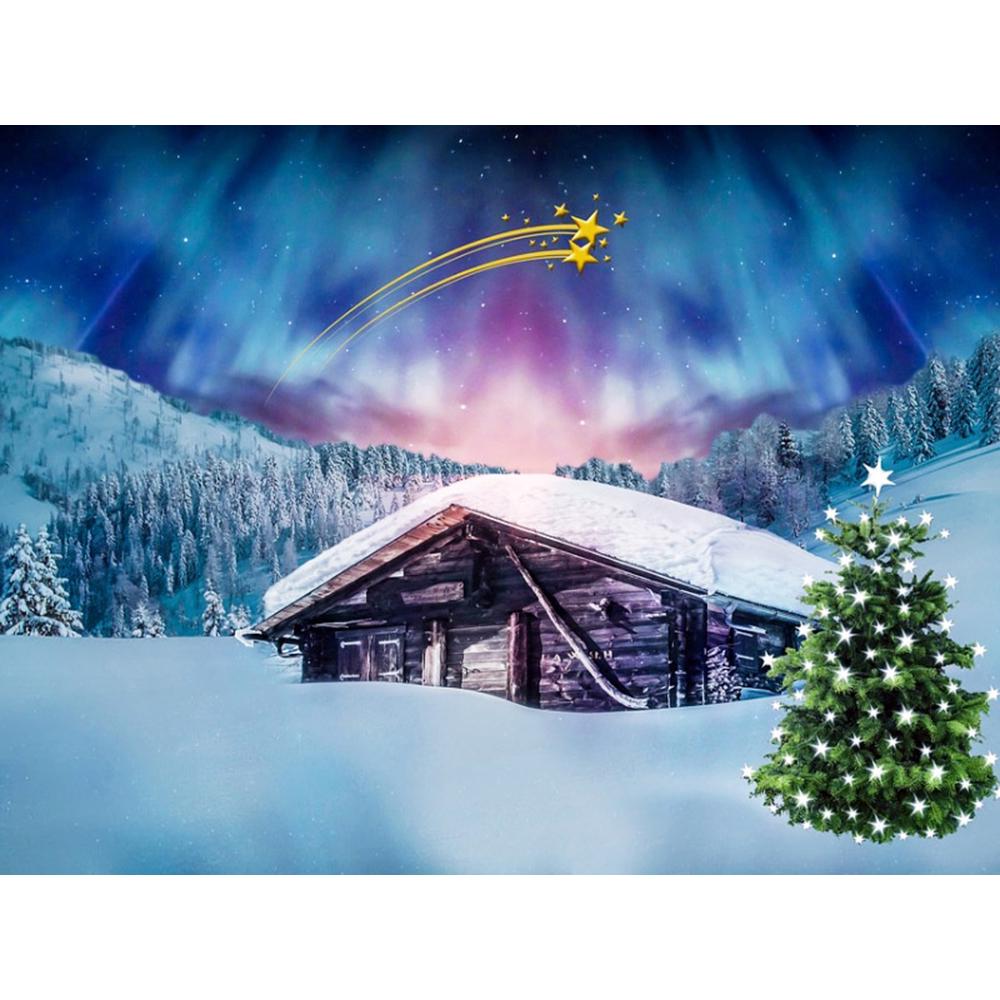 Diamant Stickerei Landschaft Volle Runde Diamant Malerei Winter Weihnachten Baum Bilder Strass 20X30CM von Joom DACH