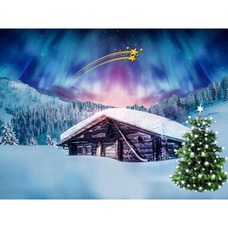 Diamant Stickerei Landschaft Volle Runde Diamant Malerei Winter Weihnachten Baum Bilder Strass 20X30CM von Joom DACH