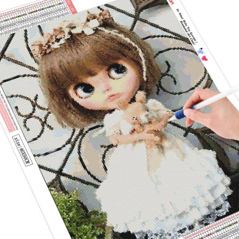 Diamant Stickerei Verkauf Cartoon 5d Kind Diamant Malerei Puppe Mosaik Volle runde Bild 20X30 von Joom DACH