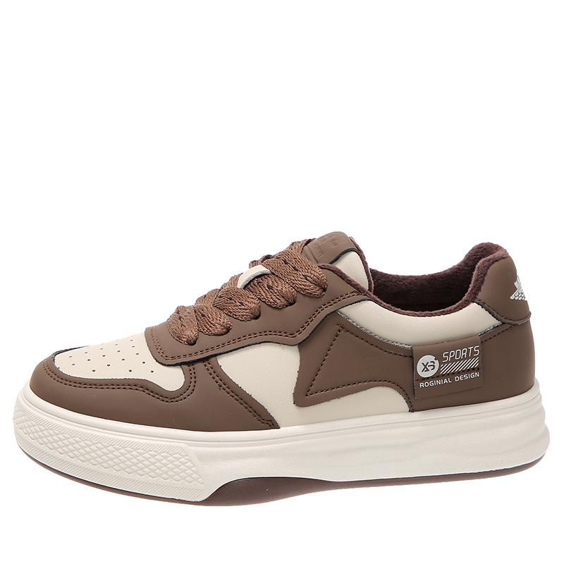 Dickbesohlte Boardschuhe Damen Winter Neue Student Casual All-Match Plus Samt Sportschuhe 40 von Joom DACH