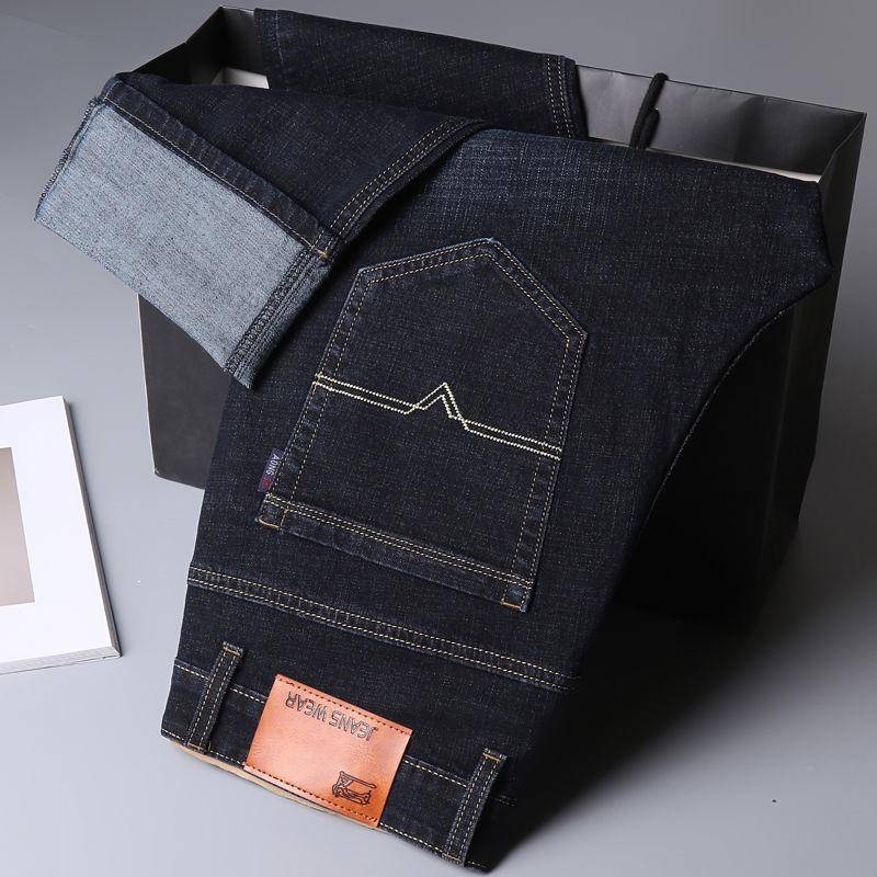 Dicke Jeans aus Samt für Herren in Übergröße – warm, lässig, locker, gerade Passform Size 36 (2.8 ft) von Joom DACH