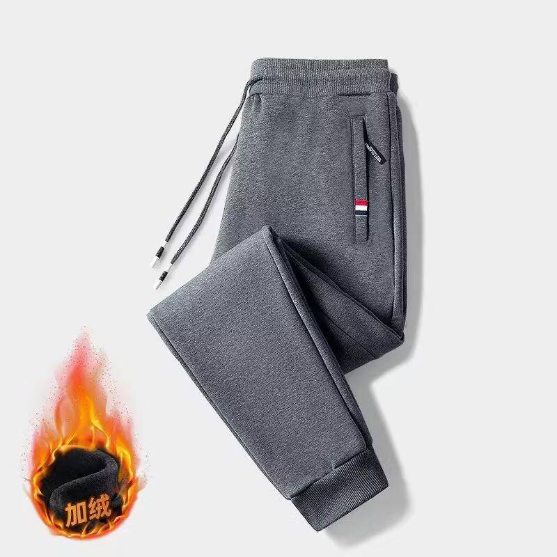 Dicke Plüsch-Jogginghose aus Lammfell für Herren – Warme, locker sitzende, große Freizeit-Sporthose für Herbst und Winter 2XL von Joom DACH