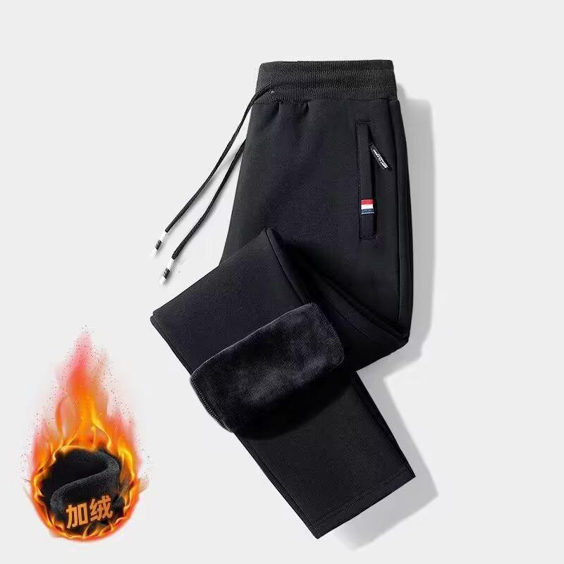 Dicke Plüsch-Jogginghose aus Lammfell für Herren – Warme, locker sitzende, große Freizeit-Sporthose für Herbst und Winter 5XL von Joom DACH