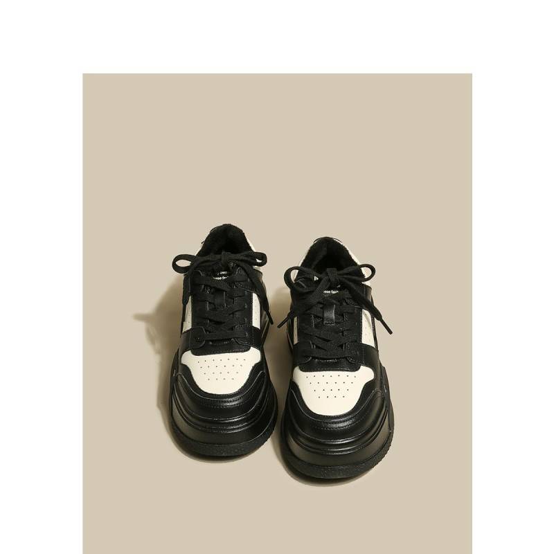 Dicke Sohle Erhöhte Kleine Weiße Schuhe Damen Winter Neu Dicke Sohle Plus Samt Warm Lässig Allround-Sneaker 40 von Joom DACH