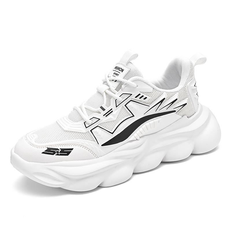 Dicke Sohle Mecha Laufschuhe Männer Outdoor Jogging Sport Schuhe Mesh Atmungsaktive Plattform Wanderschuhe Trend Sneakers Männer 46 von Joom DACH