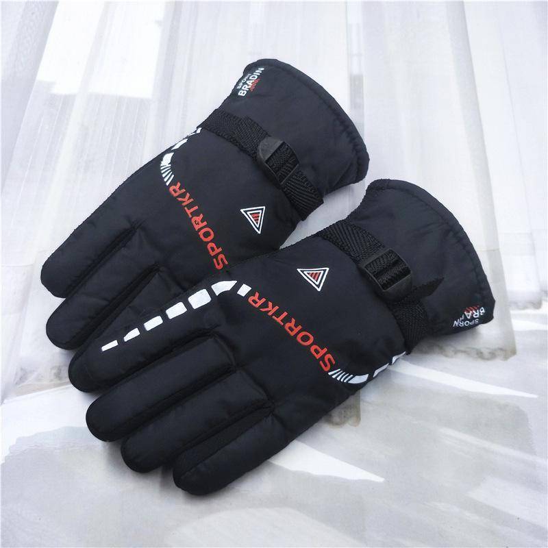 Dicke schwarze warme winddichte Winterhandschuhe für Herren von Joom DACH