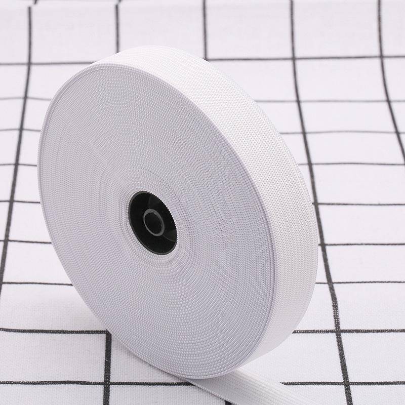 Dickes, breites, flaches Gummiband – doppellagig, hohe Elastizität in Schwarz und Weiß von Joom DACH