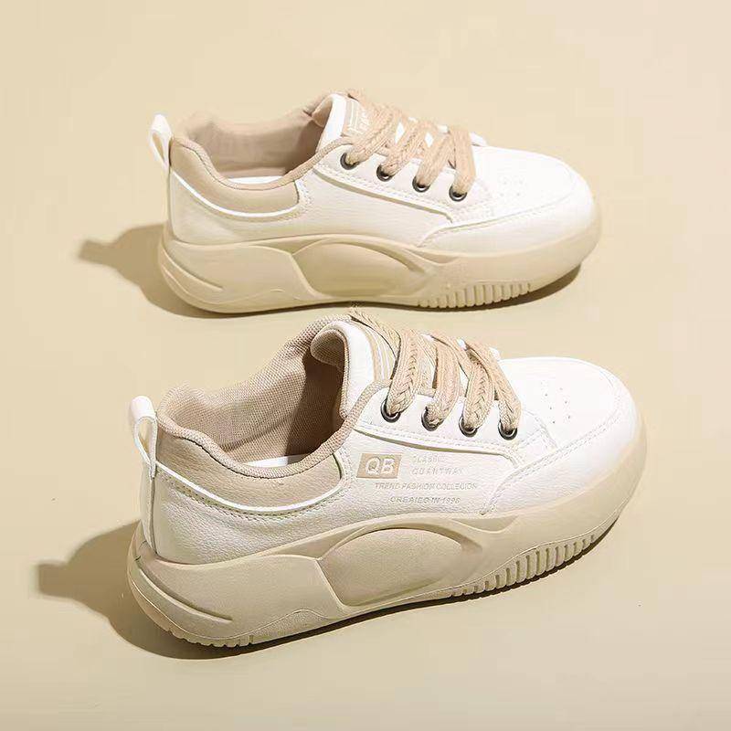 Dicksohlige Weichsohlen Weiße Schuhe für Damen Frühling und Herbst Neue Vielseitige Sneaker Dad Shoes Lässige Sportschuhe 40 von Joom DACH