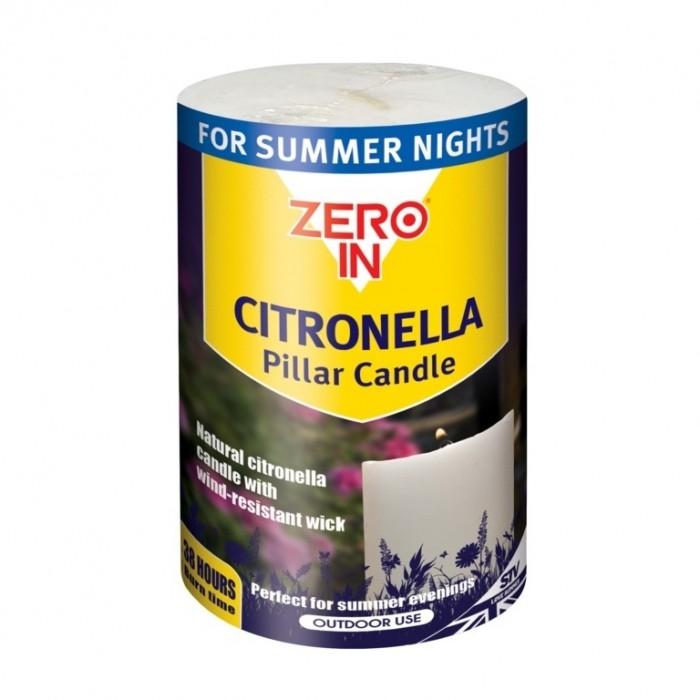 Die Buzz Citronella Stumpenkerze One Size weiß von Joom DACH