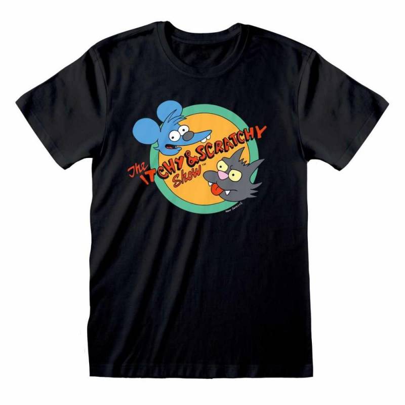 Die Simpsons Unisex-Erwachsene Itchy And Scratchy Show T-Shirt S von Joom DACH