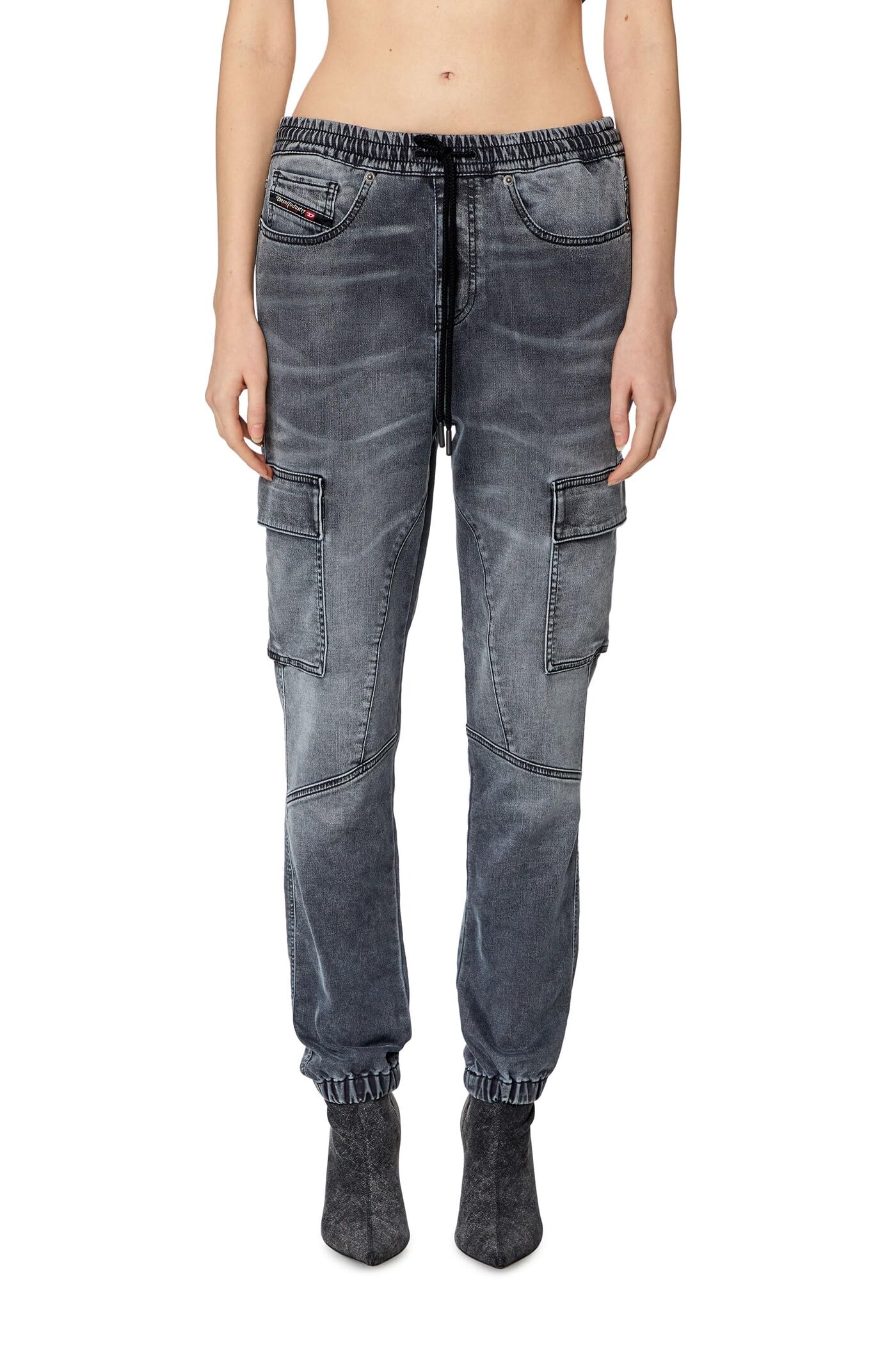 Diesel Damen D-URSY JOGG Denim Jog Jeans, 27-Zoll, Schwarz, Größe 02, A11869068HP von Joom DACH