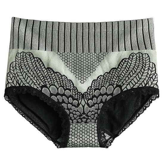 Dilara Slips mit hoher Taille, Po-Lifter, Polyester-Graphen-Höschen für Damen XL grün von Joom DACH