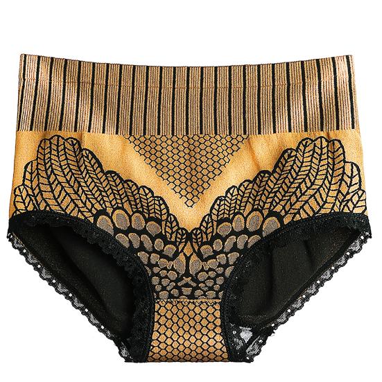 Dilara Slips mit hoher Taille, Po-Lifter, Polyester-Graphen-Höschen für Damen XL gelb von Joom DACH