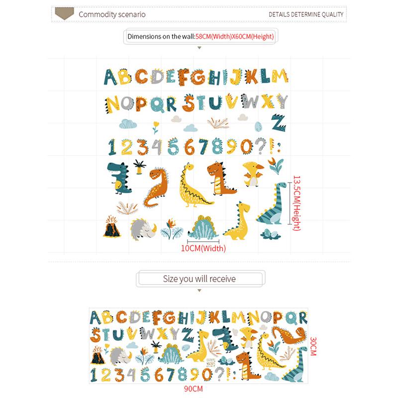 Dinosaurier Alphabet Cartoon Wandaufkleber Home Wohnzimmer Dekor Vinyl Wandtattoo 1PCS Dinosaurier Alphabet Cartoon Wandaufkleber Home Wohnzimmer Dekor Vinyl Wandtattoo 1PCS von Joom DACH