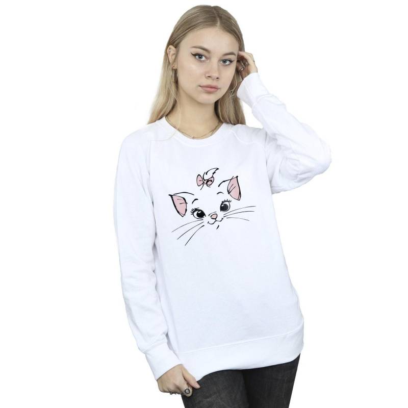 Disney Damen/Damen Classics Marie Face Taschen-Sweatshirt XL weiß von Joom DACH