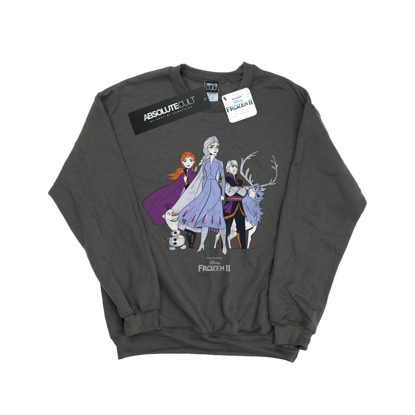 Disney Damen/Damen Frozen 2 Distressed Group Sweatshirt XXL kohle von Joom DACH