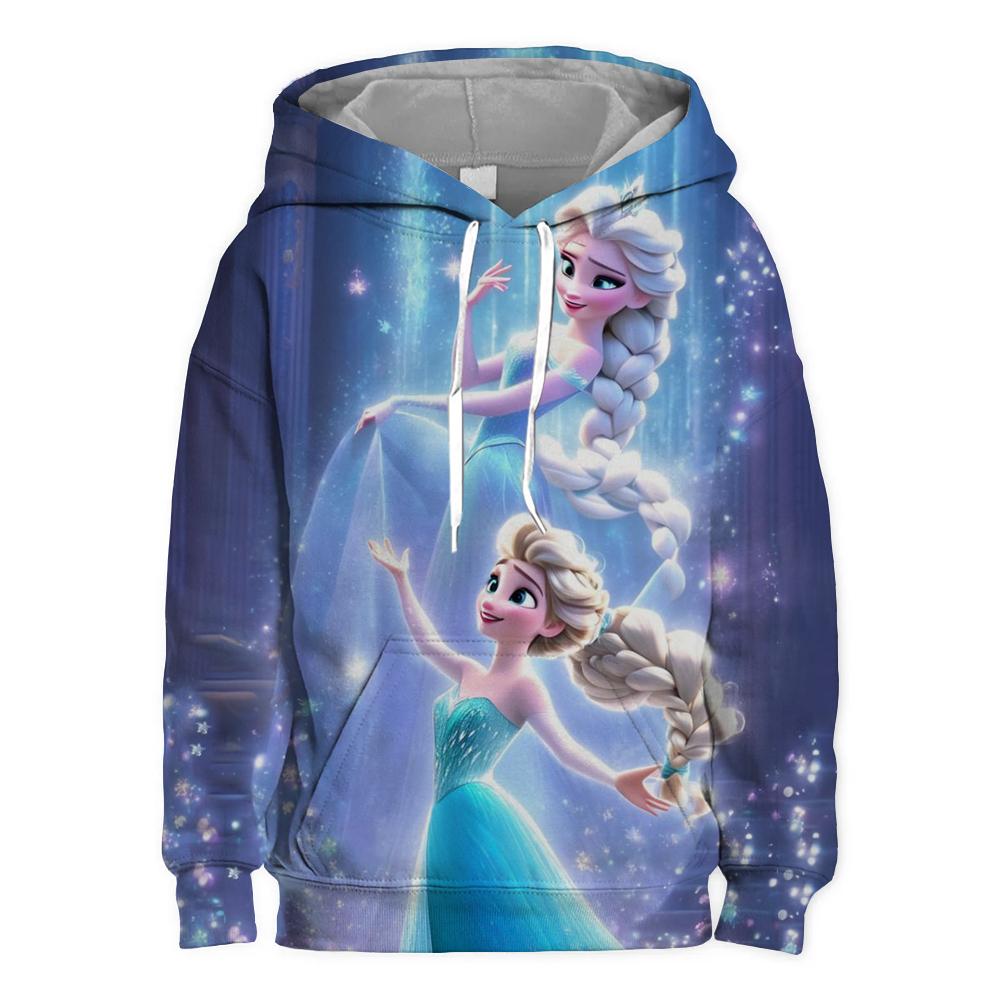 Disney Elsa Prinzessin Sweatshirt Frühling und Herbst Kinder Schneewittchen bedrucktes Sweatshirt Mädchenbekleidung Heißer Verkauf Vorschule 110 von Joom DACH