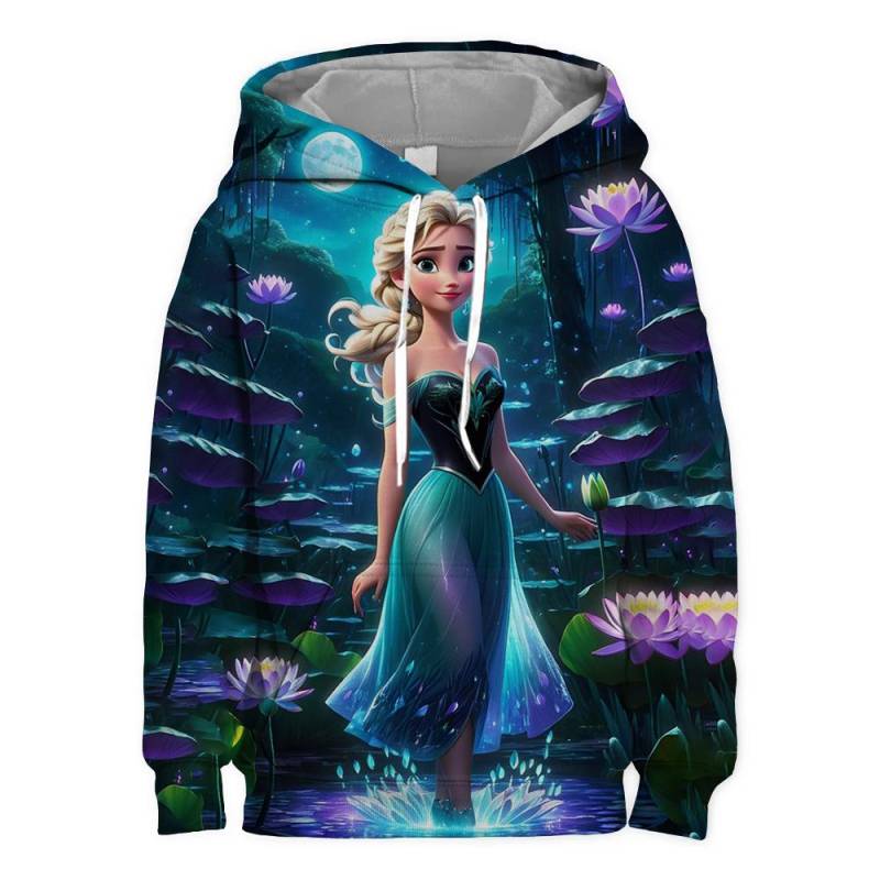 Disney Elsa Prinzessin Sweatshirt Frühling und Herbst Kinder Schneewittchen bedrucktes Sweatshirt Mädchenbekleidung Heißer Verkauf Vorschule 160 von Joom DACH