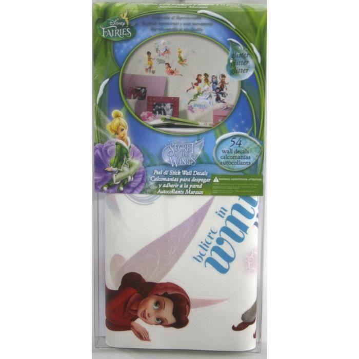 Disney Fairies Secret of Wings Aufkleber – ROOMMATES – Set mit 54 repositionierbaren Aufklebern von Joom DACH