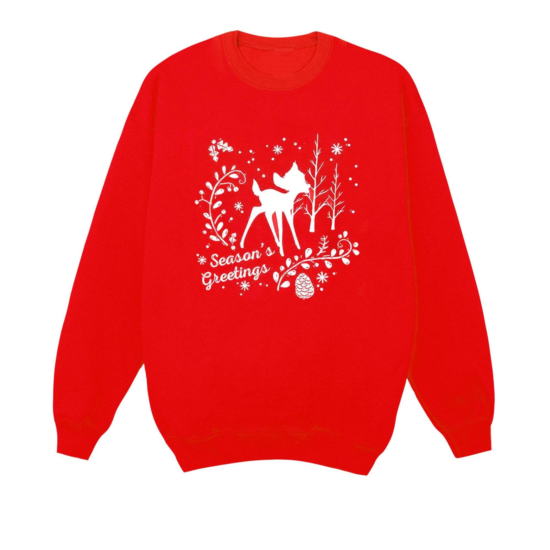 Disney Herren Bambi Weihnachtsgrüße Sweatshirt M rot Disney Herren Bambi Weihnachtsgrüße Sweatshirt M rot von Joom DACH