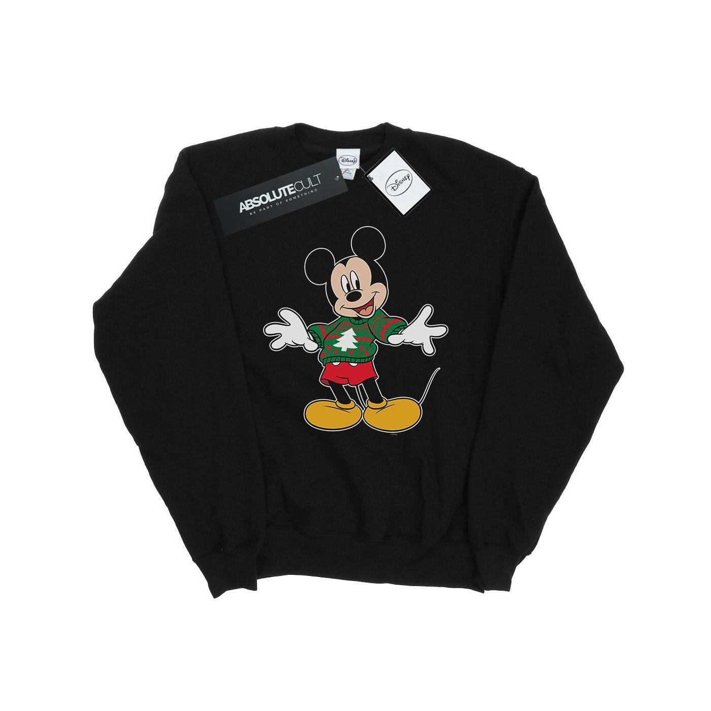 Disney Herren Mickey Mouse Weihnachtspullover Strich-Sweatshirt XXL schwarz Disney Herren Mickey Mouse Weihnachtspullover Strich-Sweatshirt XXL schwarz von Joom DACH