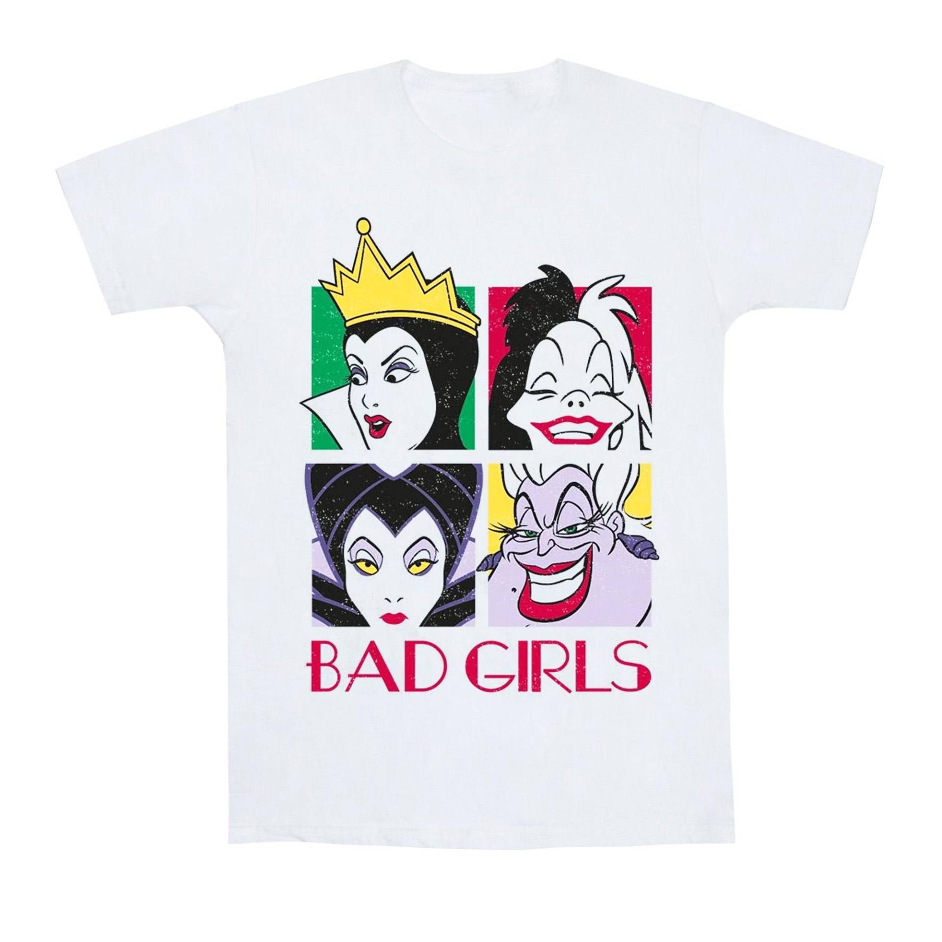 Disney Herren Villains Bad Girls T-Shirt S weiß von Joom DACH