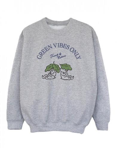 Disney Mädchen Chip n Dale Green Vibes Only Sweatshirt 7-8 Years weiß von Joom DACH