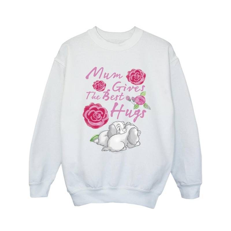 Disney Mädchen Lady And The Tramp Mum Hugs Sweatshirt 7-8 Years weiß von Joom DACH